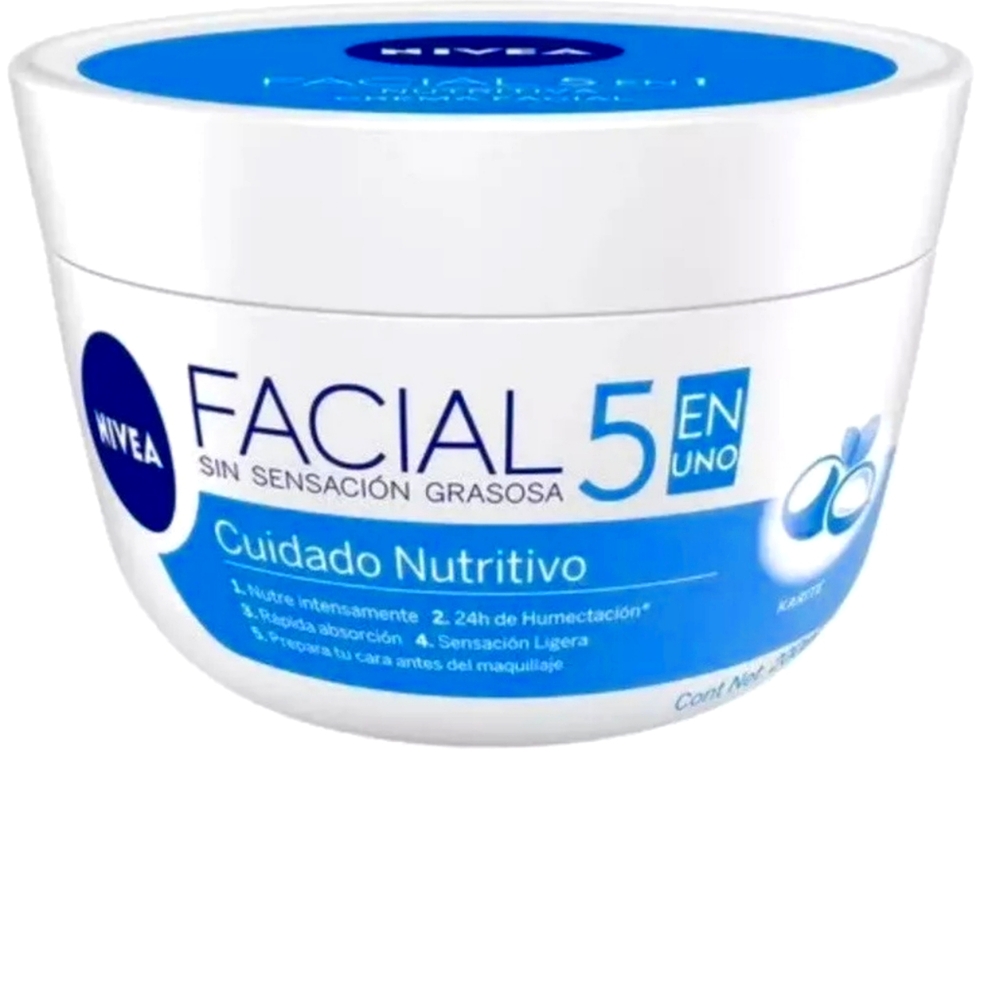 Nivea Cuidado Facial Nutritivo – Deep Hydration and Gentle Care, 200 mL